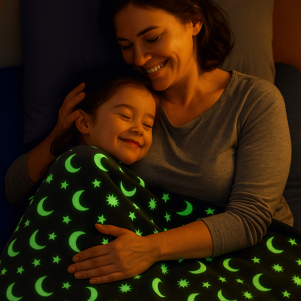 Luna™ Glow in the Dark Blanket for Kids with Anxiety and Struggles