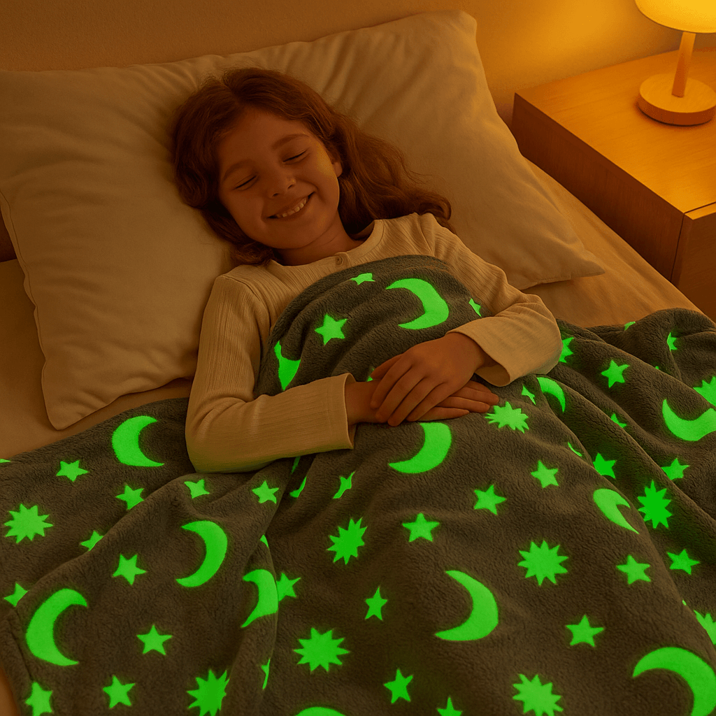 Luna™ Glow in the Dark Blanket for Kids with Anxiety and Struggles