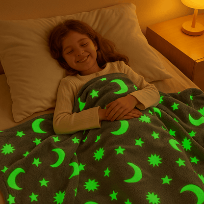 Luna™ Glow in the Dark Blanket for Kids with Anxiety and Struggles